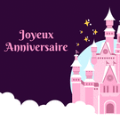 Château magique pour un joyeux anniversaire